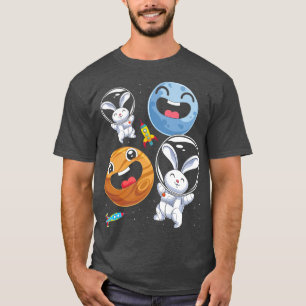 T-shirt Bunny Amoureux des animaux Voyage spatial astronau