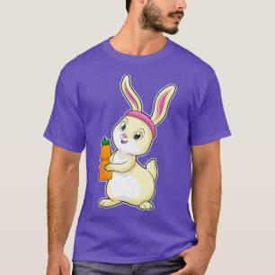 T-shirt Bunny at fitness with Drinking bottle