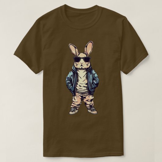 T-shirt Bunny avec style rue (Design devant)