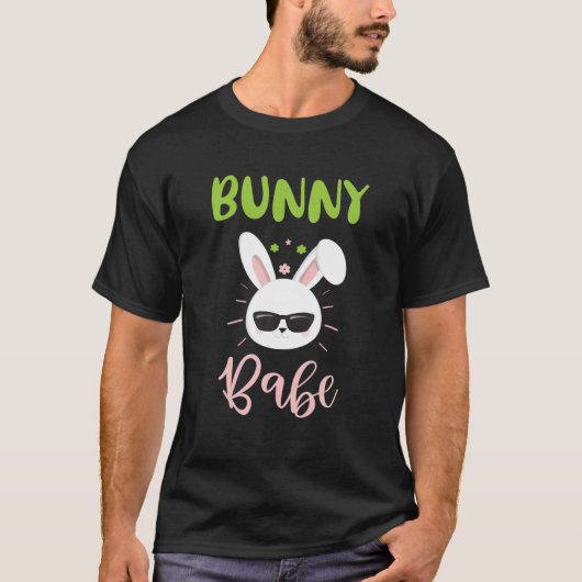 T-shirt Bunny Babe Cute Easter Day (Devant)