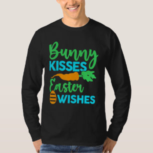 T-shirt Bunny Baisers Pâques Souhaite Joyeux Pâques Jour M