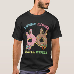 T-shirt Bunny Baisers Pâques Souhaits Lapin Donut chasse a