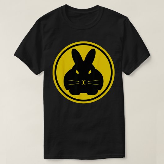 T-shirt Bunny Beacon Rabbit Signal Circle  (Design devant)