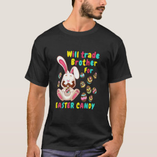 T-shirt Bunny Candy de Pâques Commerce Fraternité pour Pâq