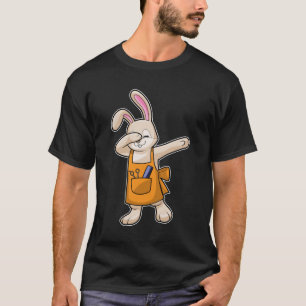 T-shirt Bunny comme coiffeur avec peigne et ciseaux