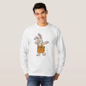 T-shirt Bunny comme coiffeur avec peigne et ciseaux (Devant entier)
