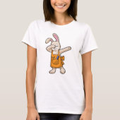 T-shirt Bunny comme coiffeur avec peigne et ciseaux (Devant)
