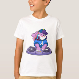T-shirt Bunny comme musicien avec mixeur