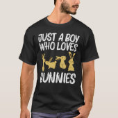 T-shirt Bunny cool Art Pour Garçons Enfants Rabbit Jersey (Devant)