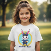 T-shirt Bunny Cop - Prêt pour le service !