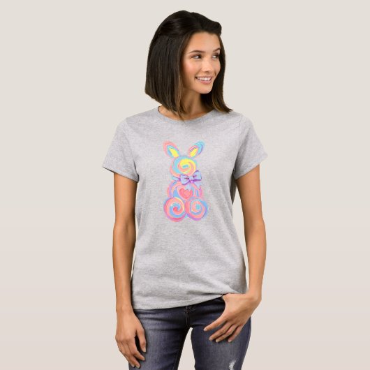 T-Shirt Bunny Coton Candy (Devant entier)