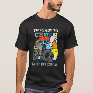 T-shirt Bunny de Pâques Monster Camion Sunset Retro Boys E