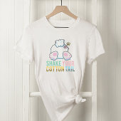 T-shirt Bunny de Pâques secoue ta queue de coton
