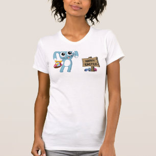 T-shirt Bunny de Pâques souhaite Joyeux Pâques