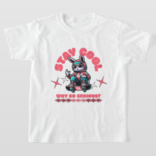 T-shirt Bunny de skateboard cool