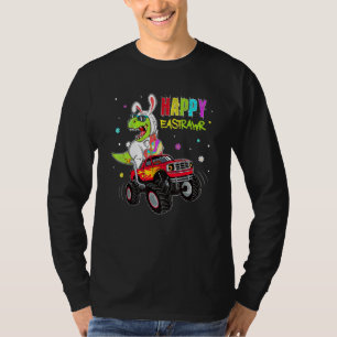 T-shirt Bunny Dinosaur T Rex équitation Monster Camion Hap