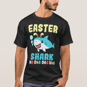 T-shirt Bunny Ear Pâques Requin Jour mignonne Enfants amus