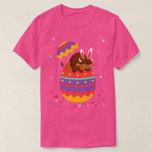 T-shirt Bunny Ears Eggs Costume Cute Easter Day Graphic Bi (Design devant)