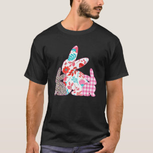 T-shirt Bunny Easter Leopard Plaid Buffalo Rabbit Easter D