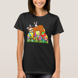 T-shirt Bunny équitation Sloth Pâques jour mignonne Rabbit