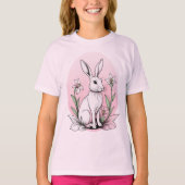 T-shirt Bunny et Lilies (Devant)