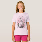 T-shirt Bunny et Lilies (Devant entier)