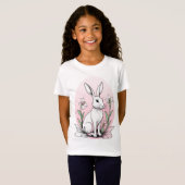 T-Shirt Bunny et Lilies (Devant entier)