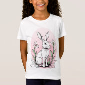 T-Shirt Bunny et Lilies (Devant)