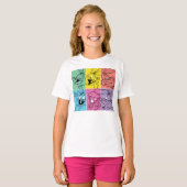T-shirt BUNNY™ - Expressions de blocs de couleur (Devant entier)
