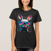 T-shirt Bunny face Cool Easter Bunny with Glasses Easter 1 (Devant)