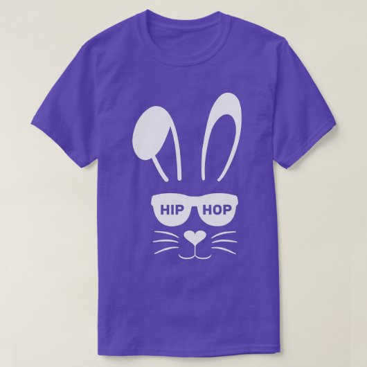 T-shirt Bunny Face With Sunglasses For Boys Men Kids Easte (Design devant)
