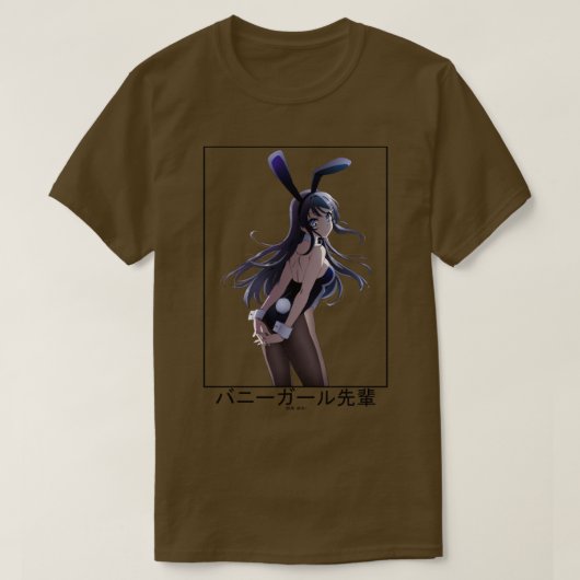 T-shirt Bunny fille senpai Mai Sakurajima (Design devant)