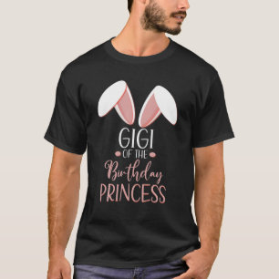 T-shirt Bunny Gigi De La Princesse D'Anniversaire Qui Corr