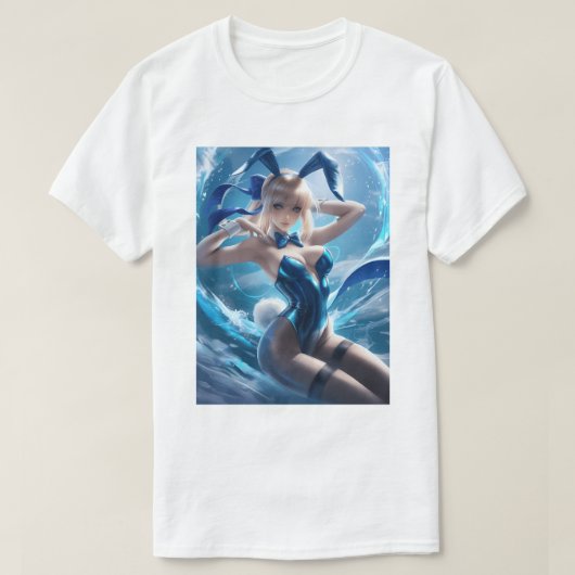 T-shirt Bunny Girl Saber 50 (Design devant)