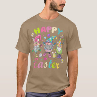 T-shirt Bunny Gnome Hug Oeufs de Pâques Joyeux Jour de Pâq