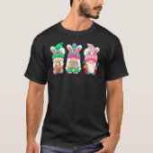 T-shirt Bunny Gnome Rabbit Eggs Hunting Happy Easter Day F (Devant)
