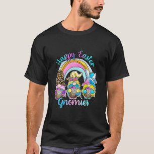 T-shirt Bunny Gnome Rabbit Eggs Hunting Happy Easter Day F