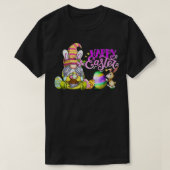 T-shirt Bunny Gnome Rabbit Eggs Hunting Happy Easter Day F (Design devant)