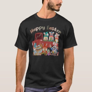 T-shirt Bunny Gnomes Oeufs de lapin Chasse Camion Bon Goût