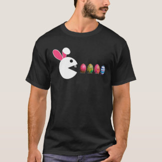 T-shirt Bunny Happy Easter Egg Chasse Vidéo Jeu Gamer Bo