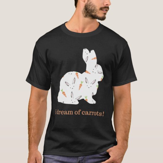 T-shirt Bunny I Dream of Carrots (Devant)