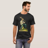 T-shirt Bunny Jouer Banjo Guitare Musique Rabbit Joyeux Es (Devant entier)