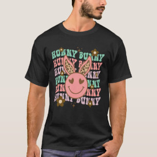 T-shirt Bunny Leopard Hunny Smiling Eyes Rabbit Joyeux Est