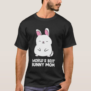 T-shirt Bunny Mère Monde Meilleur Lapin Mère Mère Lapin Mè