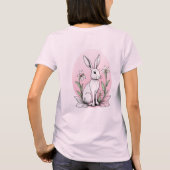 T-shirt Bunny mignon et lys (Dos)