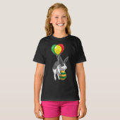T-shirt Bunny OEufs de Pâques de Pâques Ballons (Devant entier)