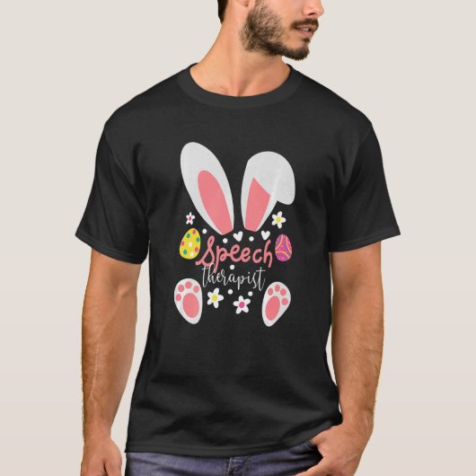 T-shirt Bunny orthophoniste Slp Happy Ears Hunte (Devant)