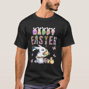 T-shirt Bunny Pastel Printemps Chasse Oeufs Rabbit Joyeux