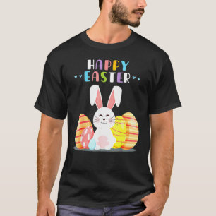 T-shirt Bunny Pastel Printemps Chasse Oeufs Rabbit Joyeux
