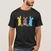T-shirt Bunny Pastel Spring Hunt Eggs Rabbit Happy Easter  (Devant)